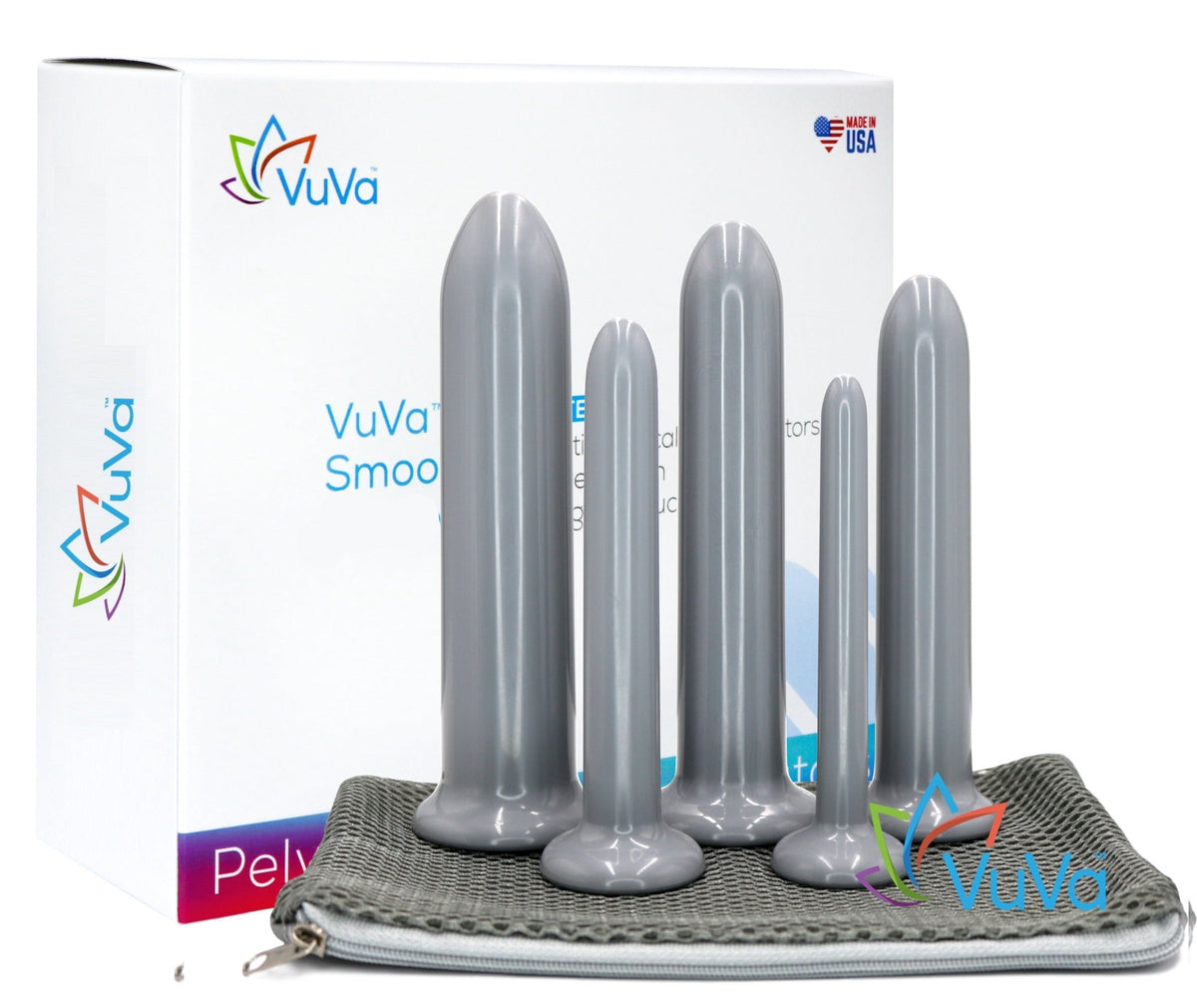 Unisex Smooth Rectal Set - Set of Five  Vuvatech  rectal dilators