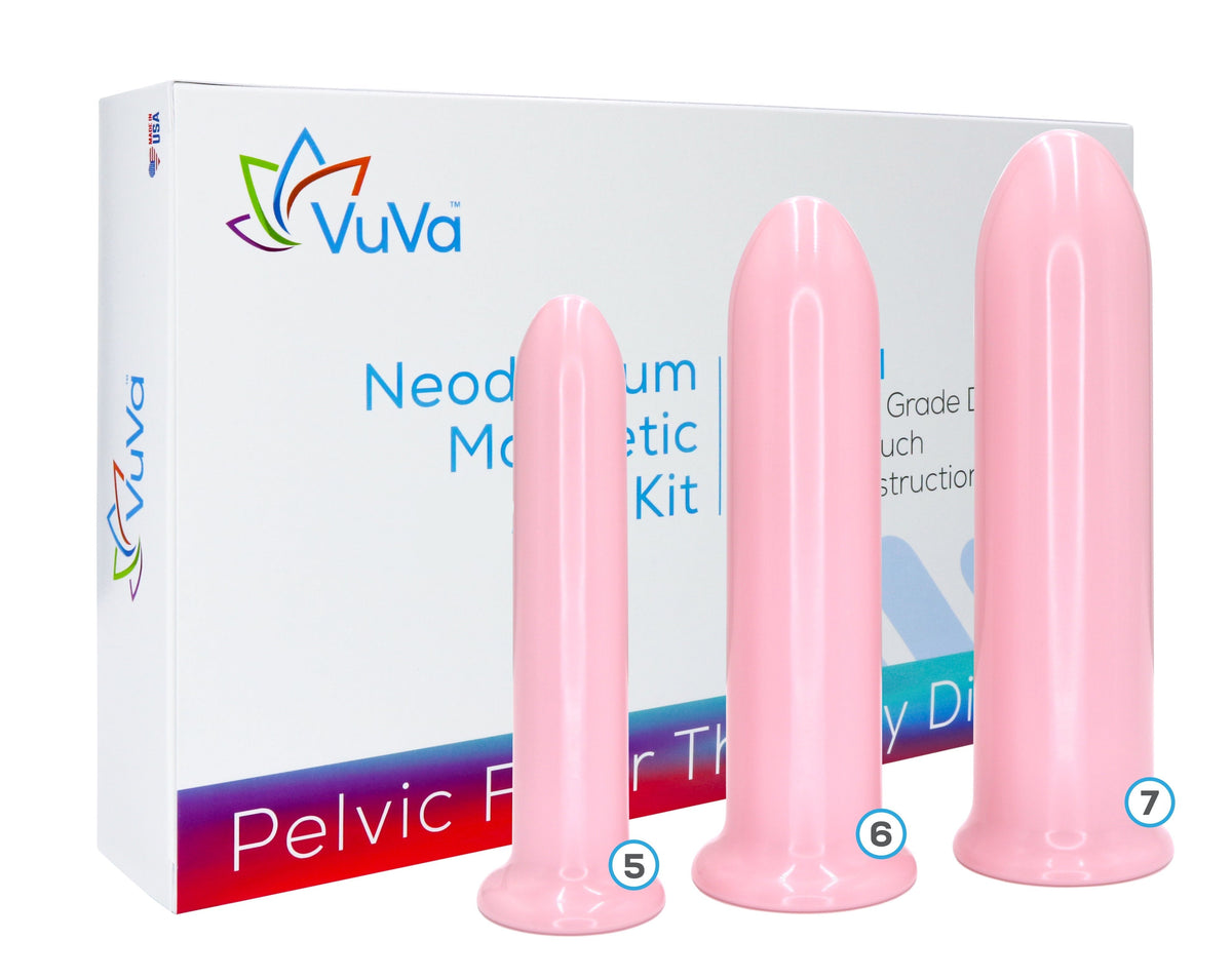 VuVa Neodymium Magnetic Set - Sizes 5,6,7 Includes Travel Pouch Vuvatech    Vaginal Dilators