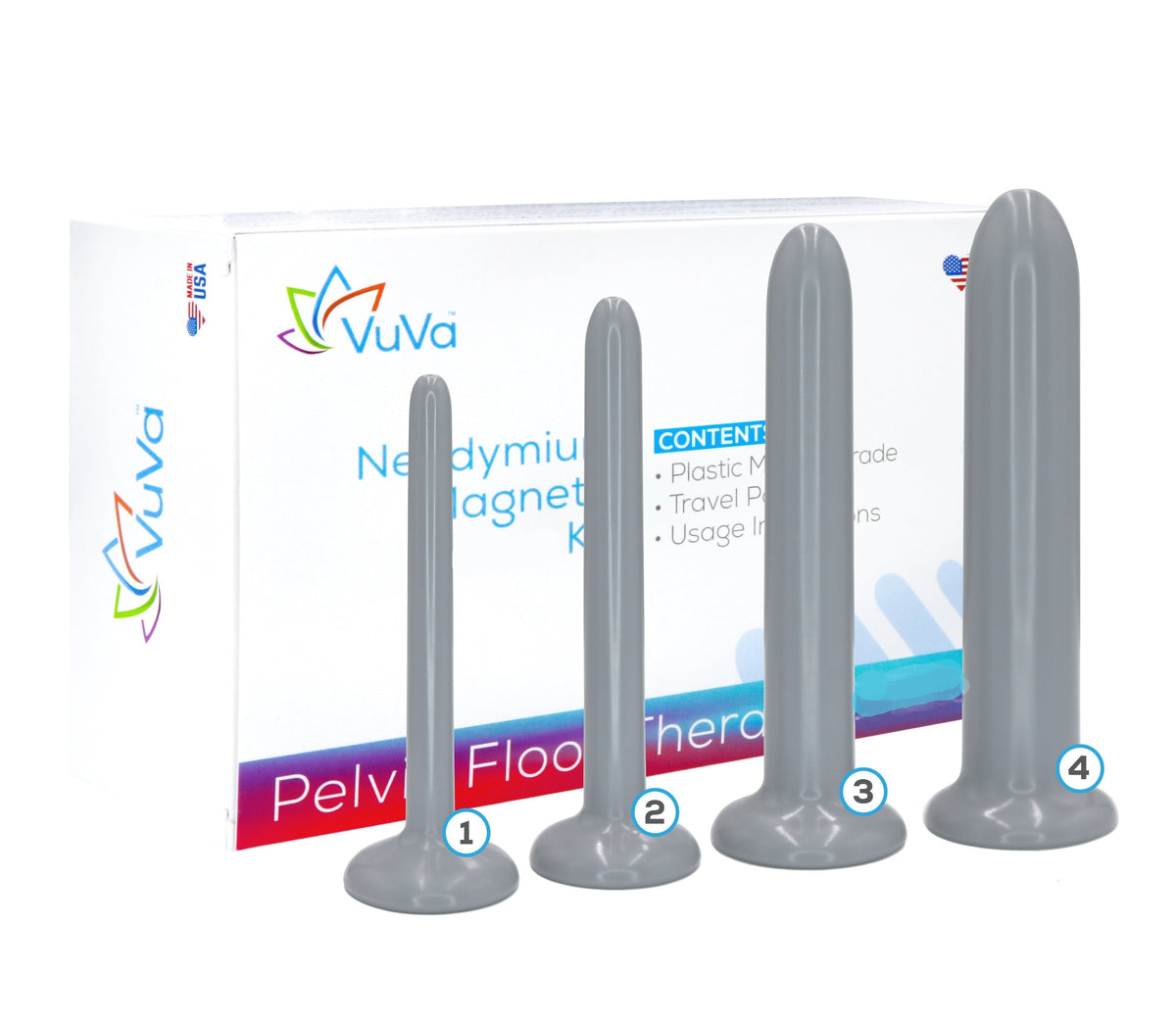 Unisex VuVa Neodymium Magnetic Set - Sizes 1,2,3,4  Vuvatech   