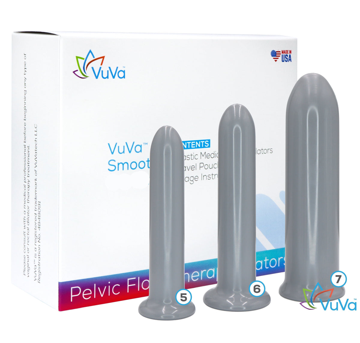Large Unisex Smooth Rectal Set - Set of Three  Vuvatech   