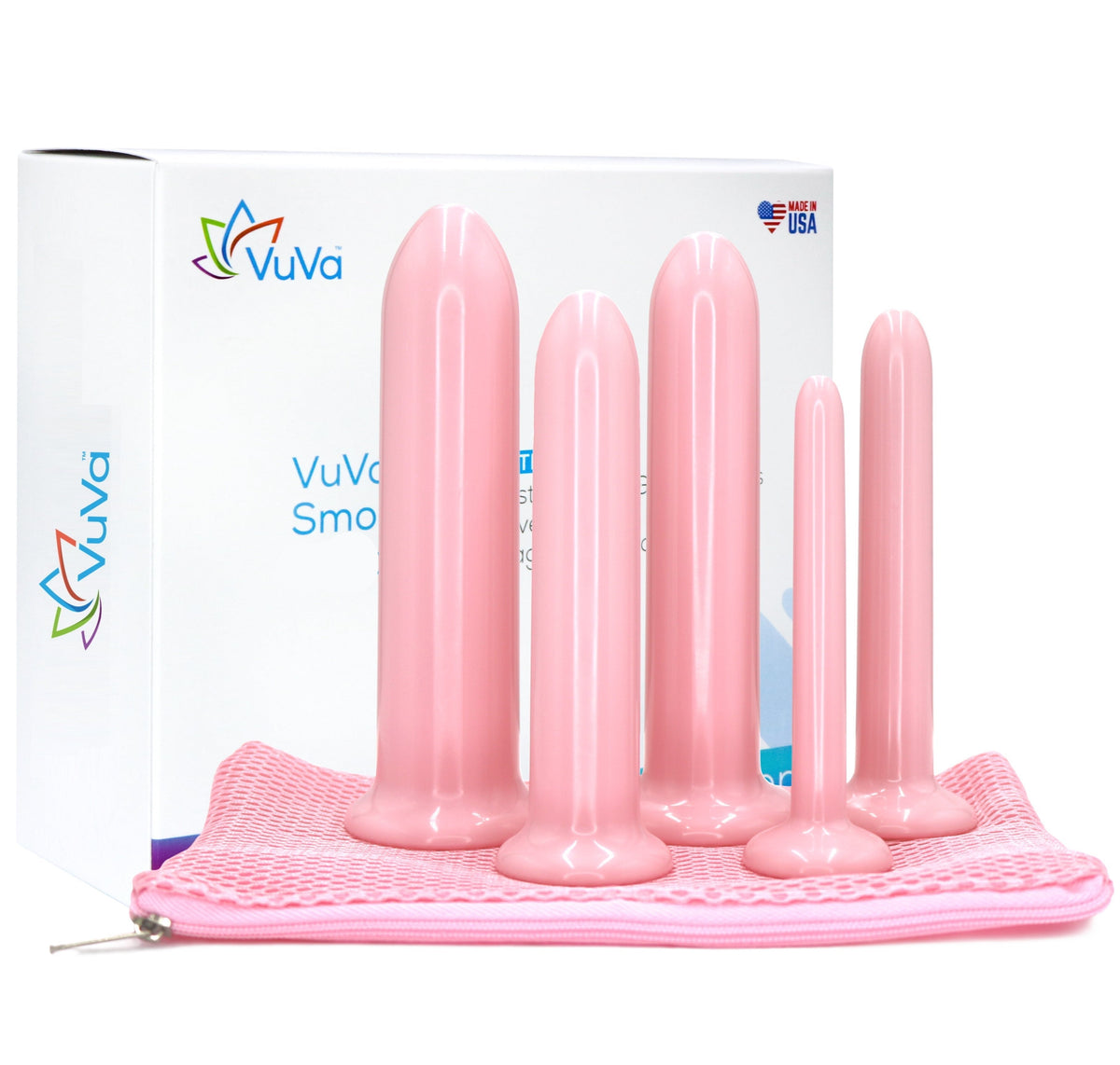 Five VuVa Smooth - Set of 5 with Instructions and Travel Pouch  Vuvatech   